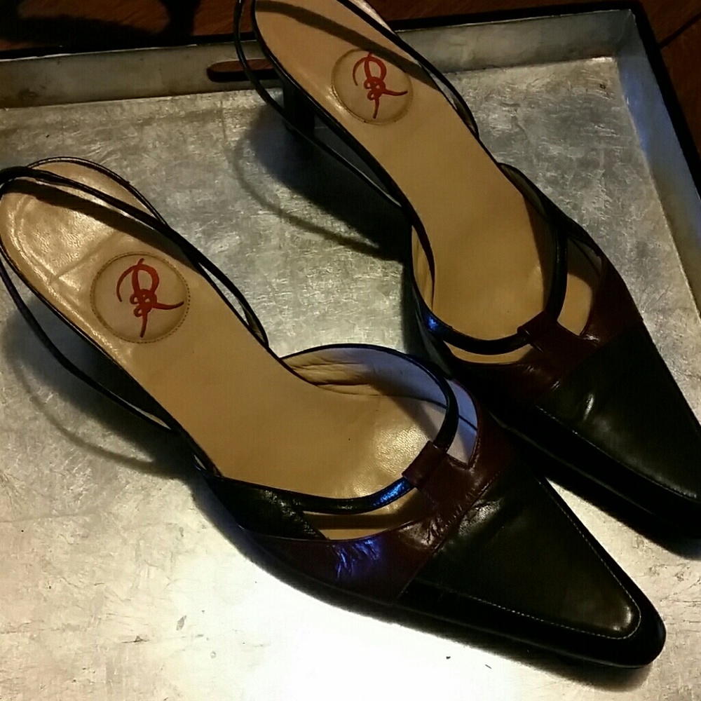 Renaud Pellogrino Low heel sling bks!